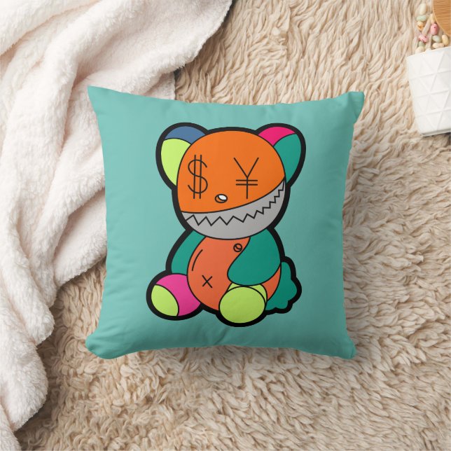 Colorful bear kudde (Filt)