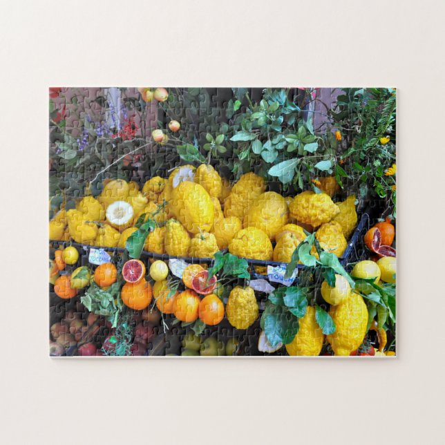 Colorful Bild Amalfi Lemons Pussel (Horisontell)