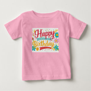 Colorful Birthday Shirt för barn T