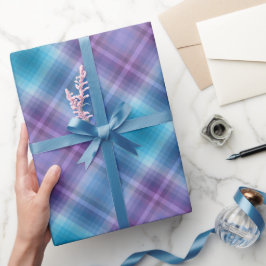 Colorful Blue Purple Fashion Show Inspired Stripes Presentpapper