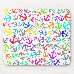 Colorful Boat Anchor Mönster Musmatta