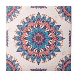 Colorful Bohemian Mandala Mönster Kakelplatta