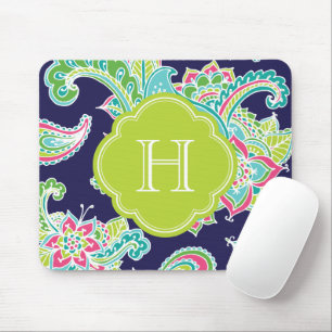 Colorful Bohemian Paisley Monogram Musmatta