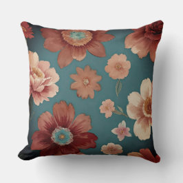 Colorful Boho Flowers Kudde