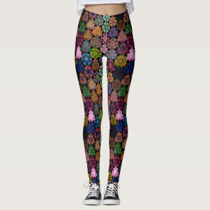 Colorful Boho Mandala Mönster Leggings