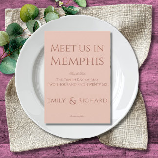 Colorful Boho Minimalist Pinks Save the Date Inbjudningar