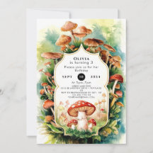 Colorful Boho Mushroom Birthday