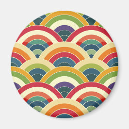 Colorful Boho Rainbow Magnet