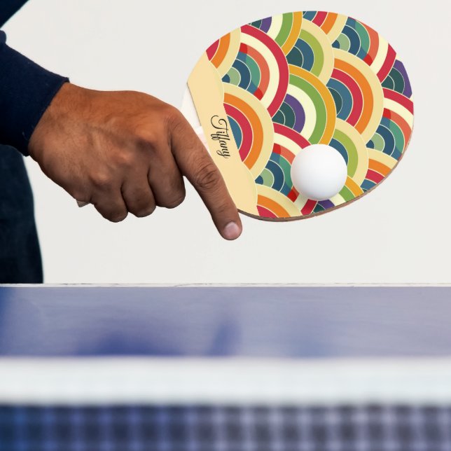 Colorful Boho Rainbow Pingisracket (Insitu)