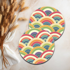 Colorful Boho Rainbow Underlägg