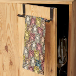 Colorful Boho Woodland Uggla Mönster Kökshandduk
