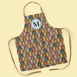 Colorful Boho Woodland Uggla Mönster med monogram