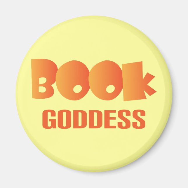 Colorful Bok Goddess Reading Gift Magnet (Framsidan)