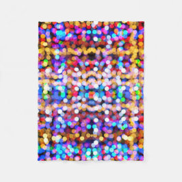 Colorful Bokeh Circles Mönster Fleecefilt