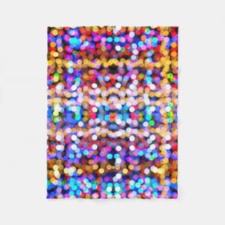 Colorful Bokeh Circles Mönster Fleecefilt