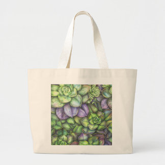 Colorful Botanical Illustration Tote Bag Jumbo Tygkasse