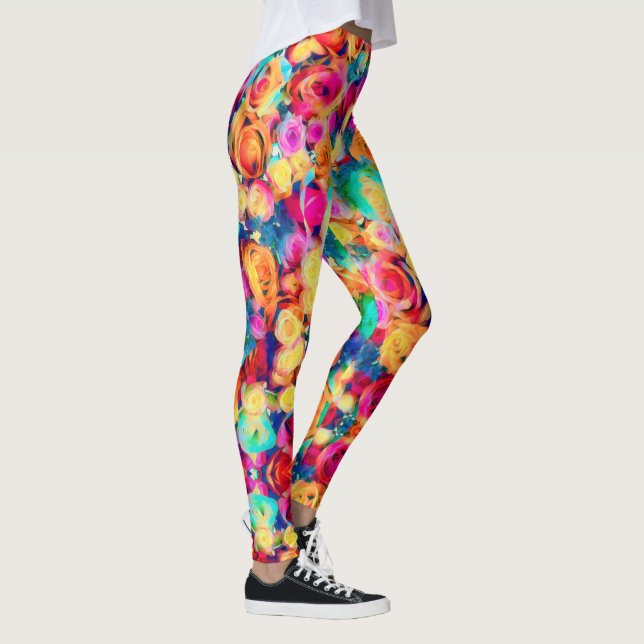 Colorful Bouquet Ro Leggings (Höger)