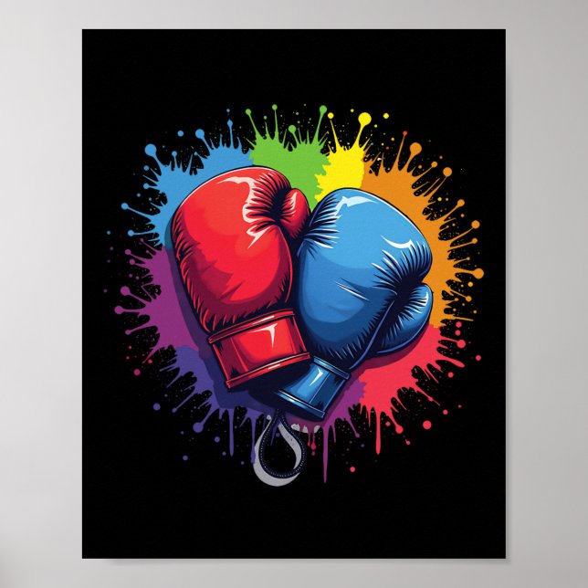 Colorful Boxing Gloves  Poster (Framsidan)