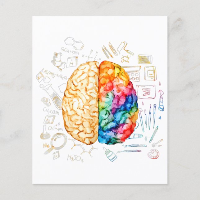 Colorful Brain - Science And Art - Neuroscience Ne (Framsida)