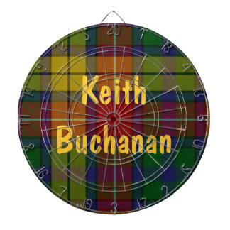Colorful Buchanan Tartan Play Dart Board Piltavla