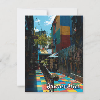Colorful Buenos Aires Argentina Travel Photography Vykort