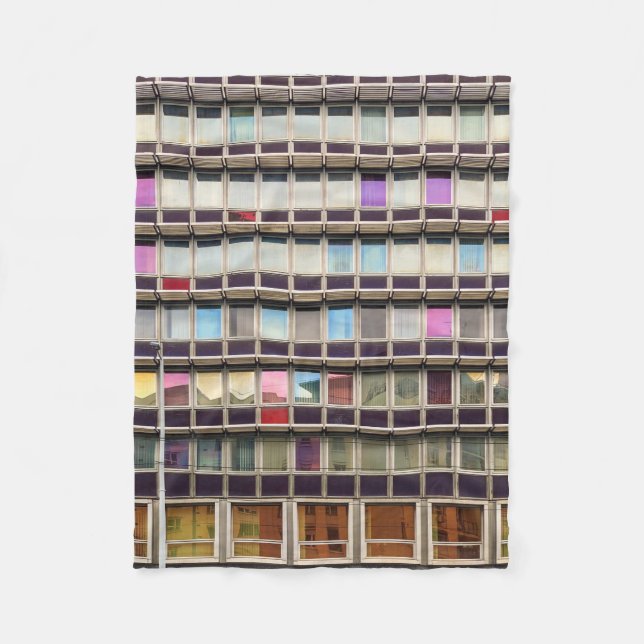 Colorful building fleecefilt (Framsidan)