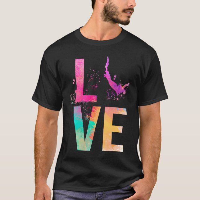 Colorful Bungee Jumping Mamma Bungee Jumping T Shirt (Framsida)
