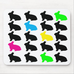Colorful Bunnies Mousepad Musmatta