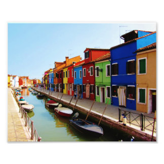 Colorful Burano Homes Fototryck