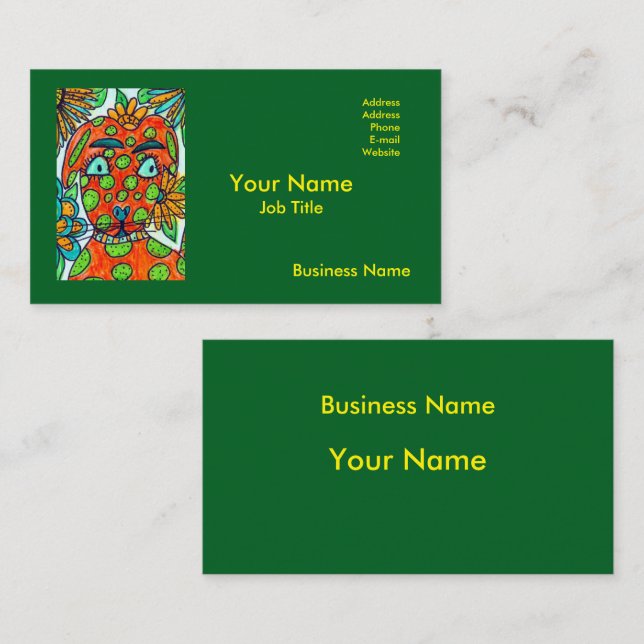 Colorful Business Card Visitkort (Fram/baksida)