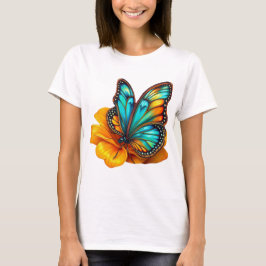 colorful butterfly art t shirt