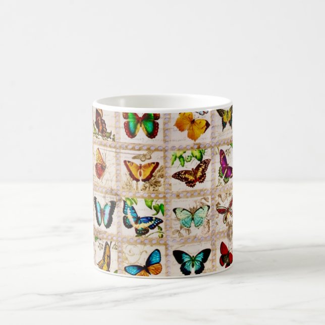 Colorful Butterfly Collection  Mug Kaffemugg (Center)