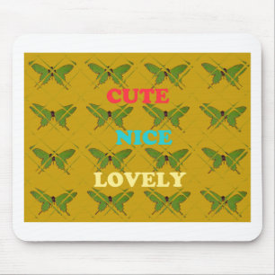 Colorful Butterfly Décor: Cute, Nice, och Loely. Musmatta