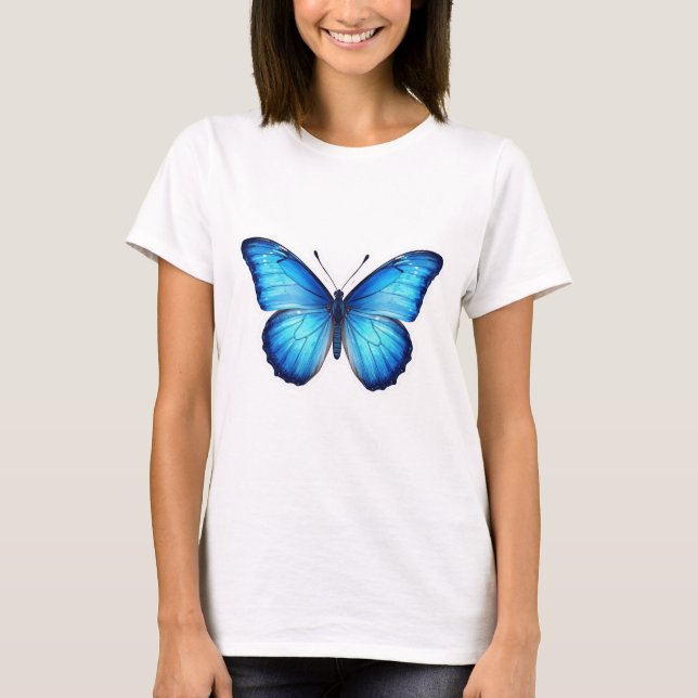 Colorful Butterfly T-Shirt – Trendy Youth Tee (Framsida)