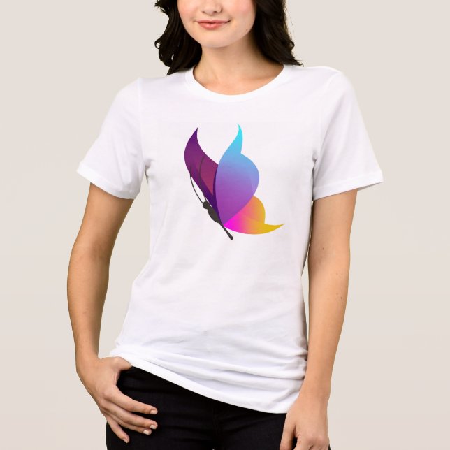 "Colorful Butterfly" Tee (Framsida)