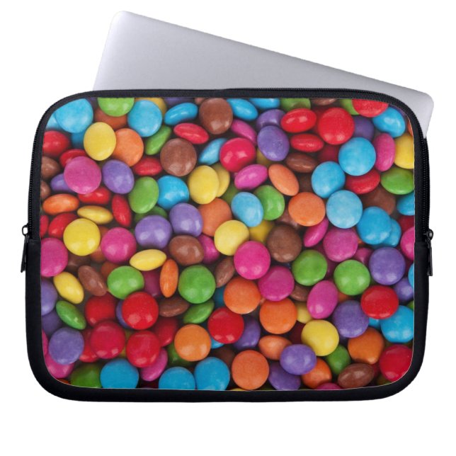 Colorful Button Candy Quirky Laptop Fodral (Framsidan)