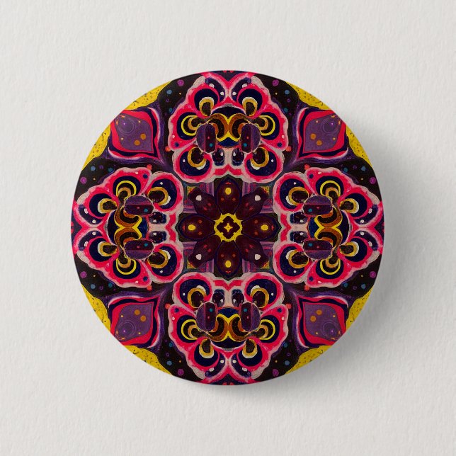 colorful button kaleidoscopic design knapp (Framsida)