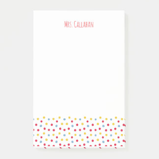 Colorful Buttons Notes Post-it Block