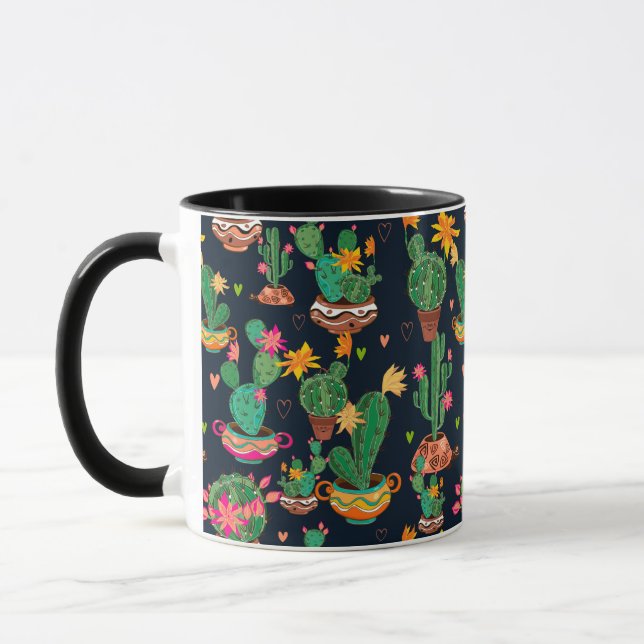 Colorful Cactus Garden Mugg (Vänster)
