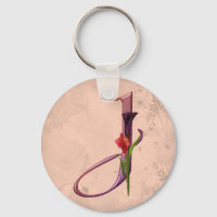 Colorful Calla Initial J