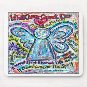 Colorful Cancer Angel Mousepad Musmatta
