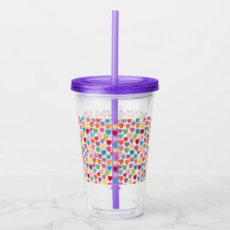 colorful candy Valentine's day heart pattern  Take Away Mugg