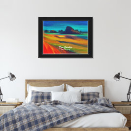Colorful Cape Sebastian Oregon Kusten Art Canvastryck