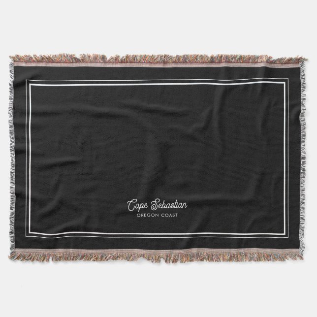 Colorful Cape Sebastian Oregon Kusten Art Filt (Framsidan)
