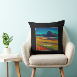 Colorful Cape Sebastian Oregon Kusten Art Kudde