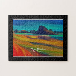Colorful Cape Sebastian Oregon Kusten Art Pussel