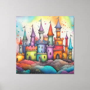 Colorful Castle Canvastryck