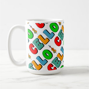 Colorful Cello Kaffemugg