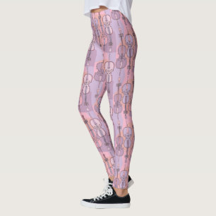 Colorful Cello Mönster Leggings