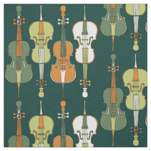 Colorful Cello Mönster Tyg